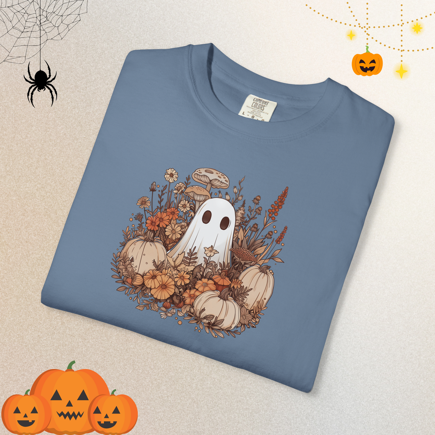 Boo and Pumpkins Crew Shirts | Halloween Shirt for Women & Adults