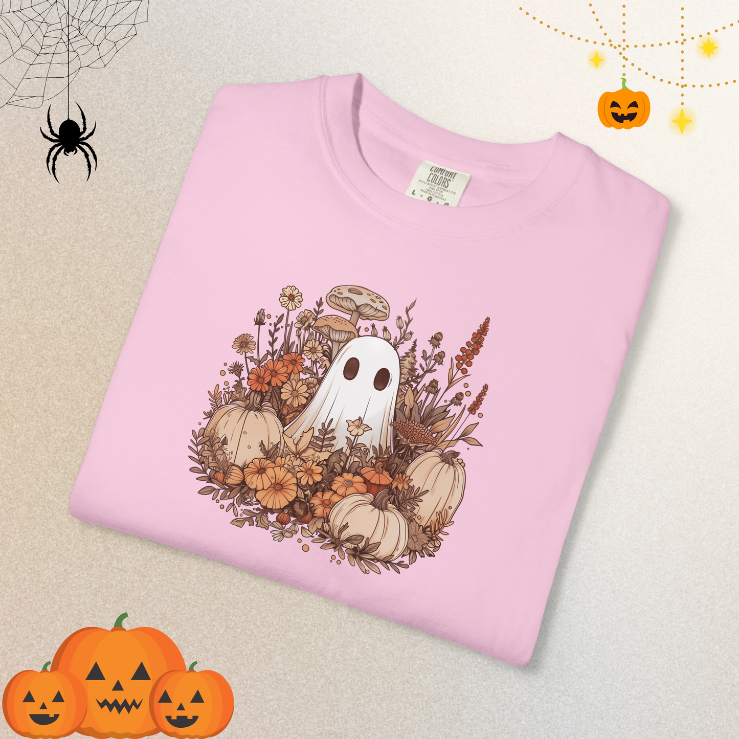Boo and Pumpkins Crew Shirts | Halloween Shirt for Women & Adults
