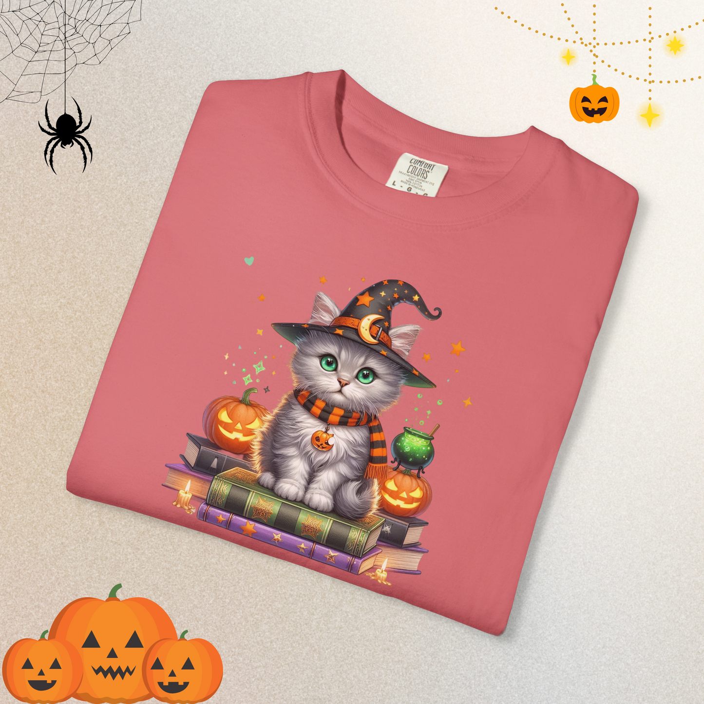 Cute Ghost Cat Halloween Shirt | Spooky Black Cat Tee for Women & Adults | Fall Graphic T-Shirt
