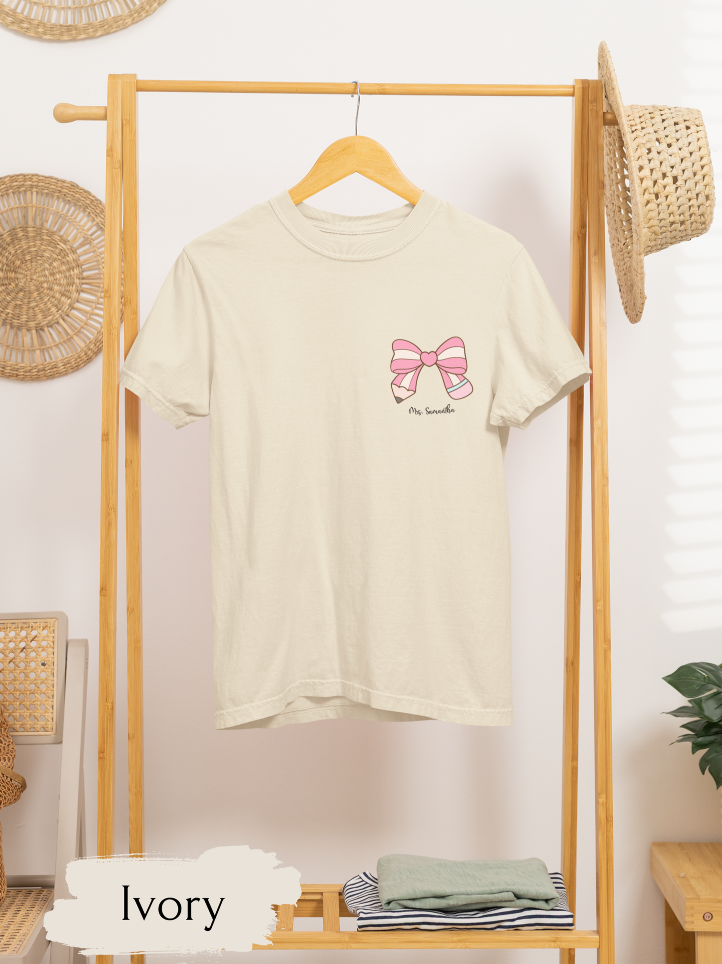 Custom Teacher T-Shirts, Teach Comfort Colors, New Teacher Shirt, Teacher Outfit Back to School, Cute Kindergarten Teacher Tee