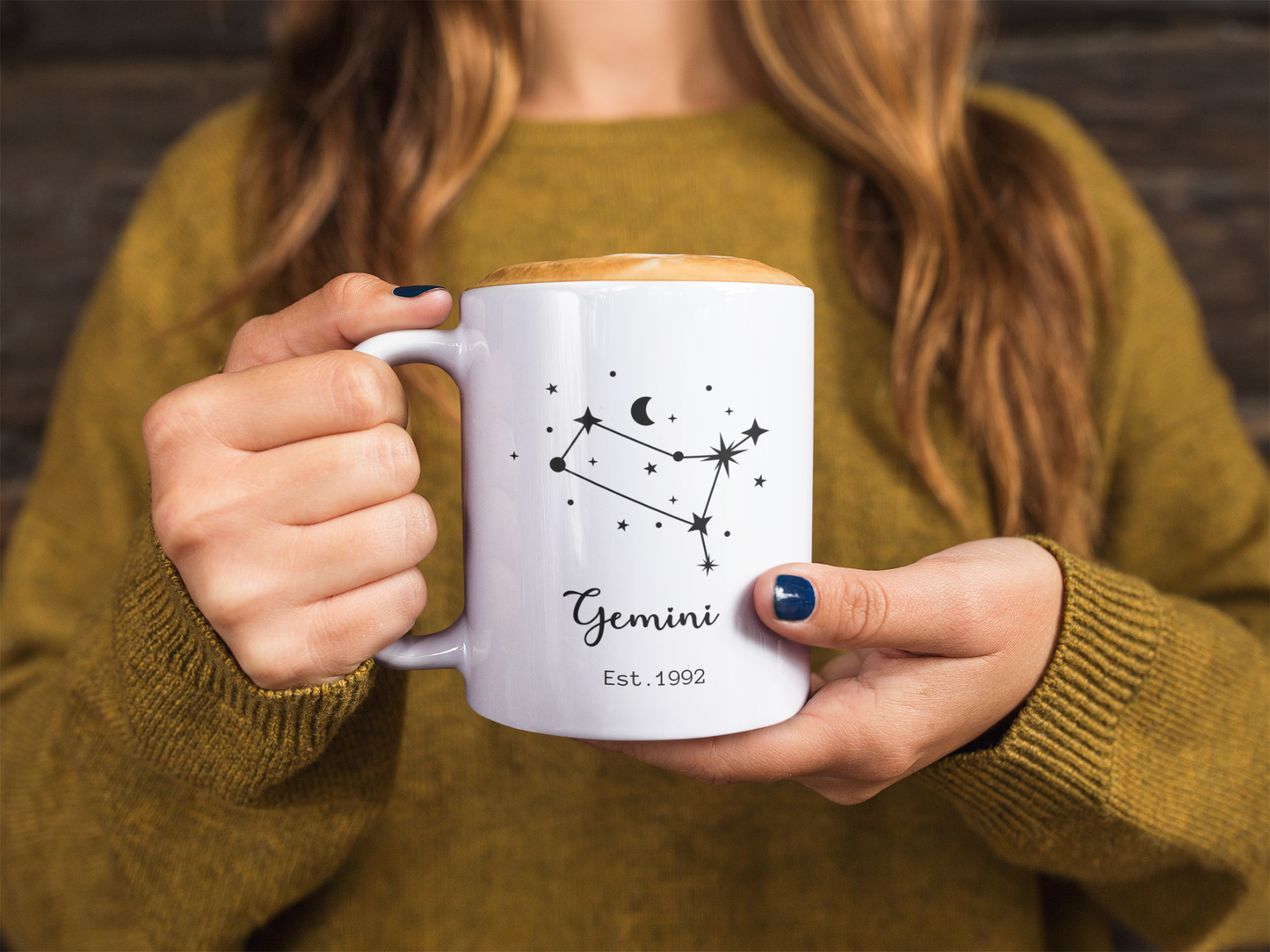 Zodiac Mug Personalized Horoscope Coffee Cup, Custom Name Zodiac Sign Mug for Astrology Lovers, Birthday & Appreciation Gift , Zodiacal Mug