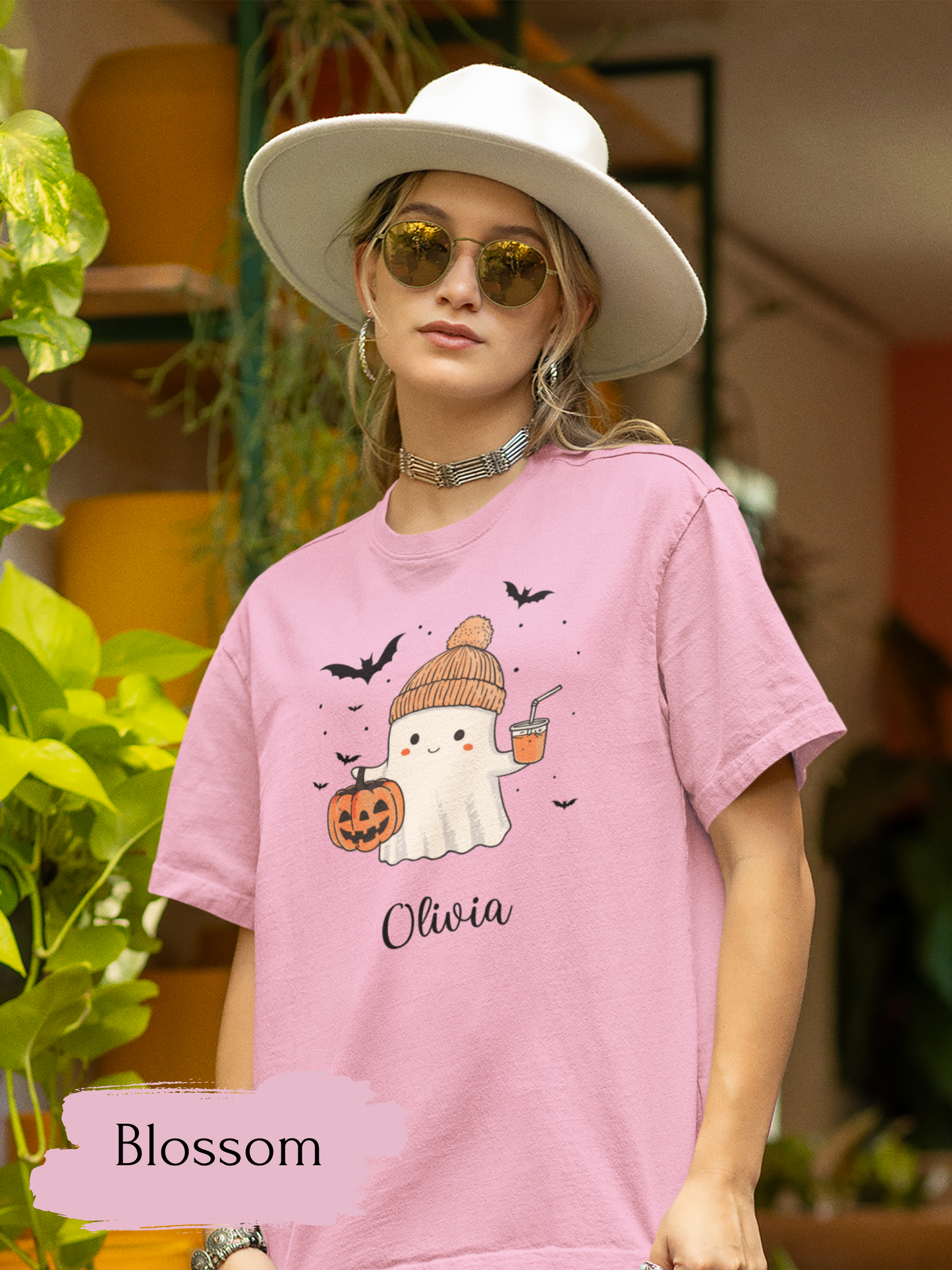 Custom Halloween Ghost T-shirt Halloween Ghost T-shirt, Personalized Fall Shirt