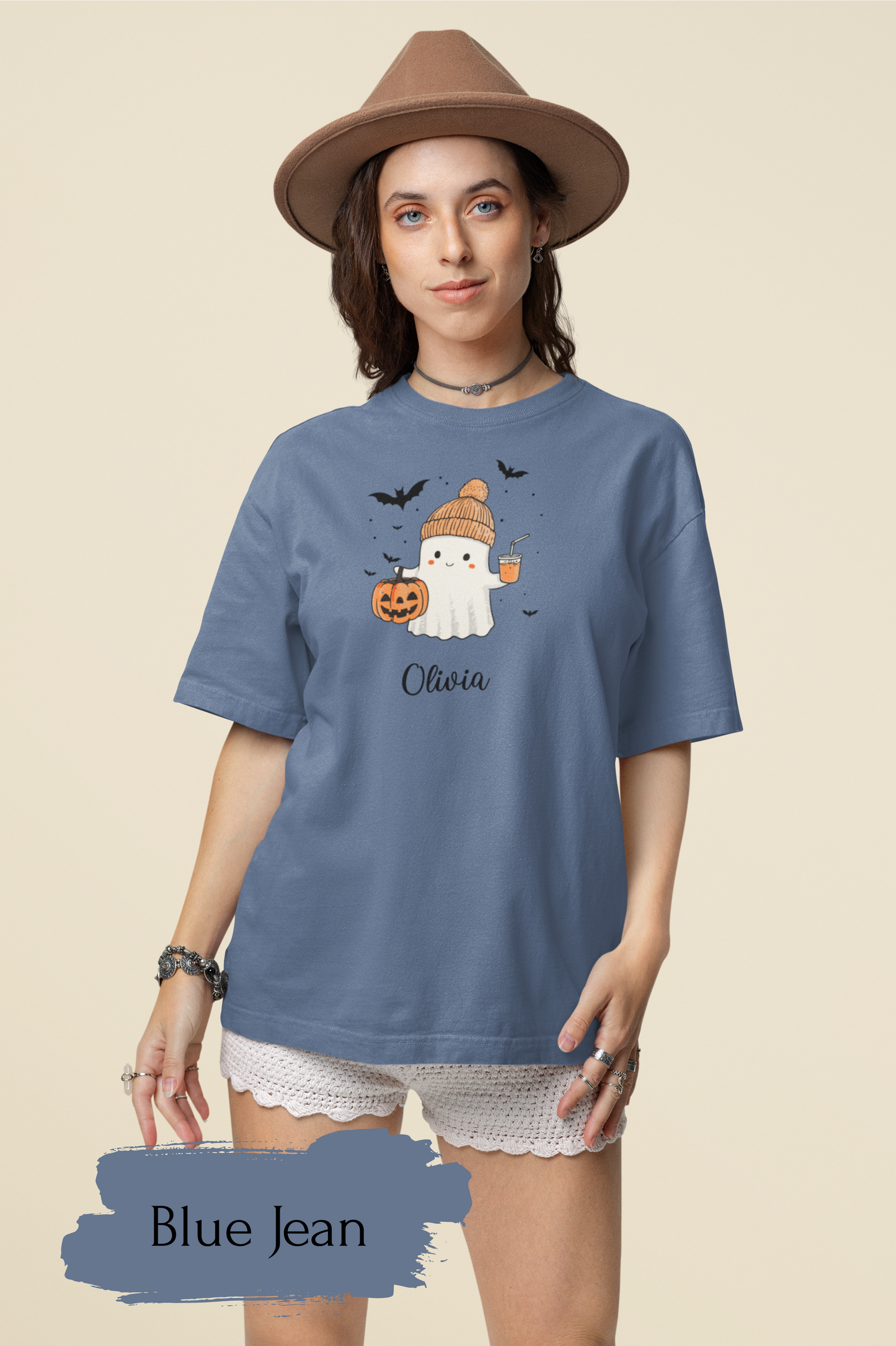 Custom Halloween Ghost T-shirt Halloween Ghost T-shirt, Personalized Fall Shirt