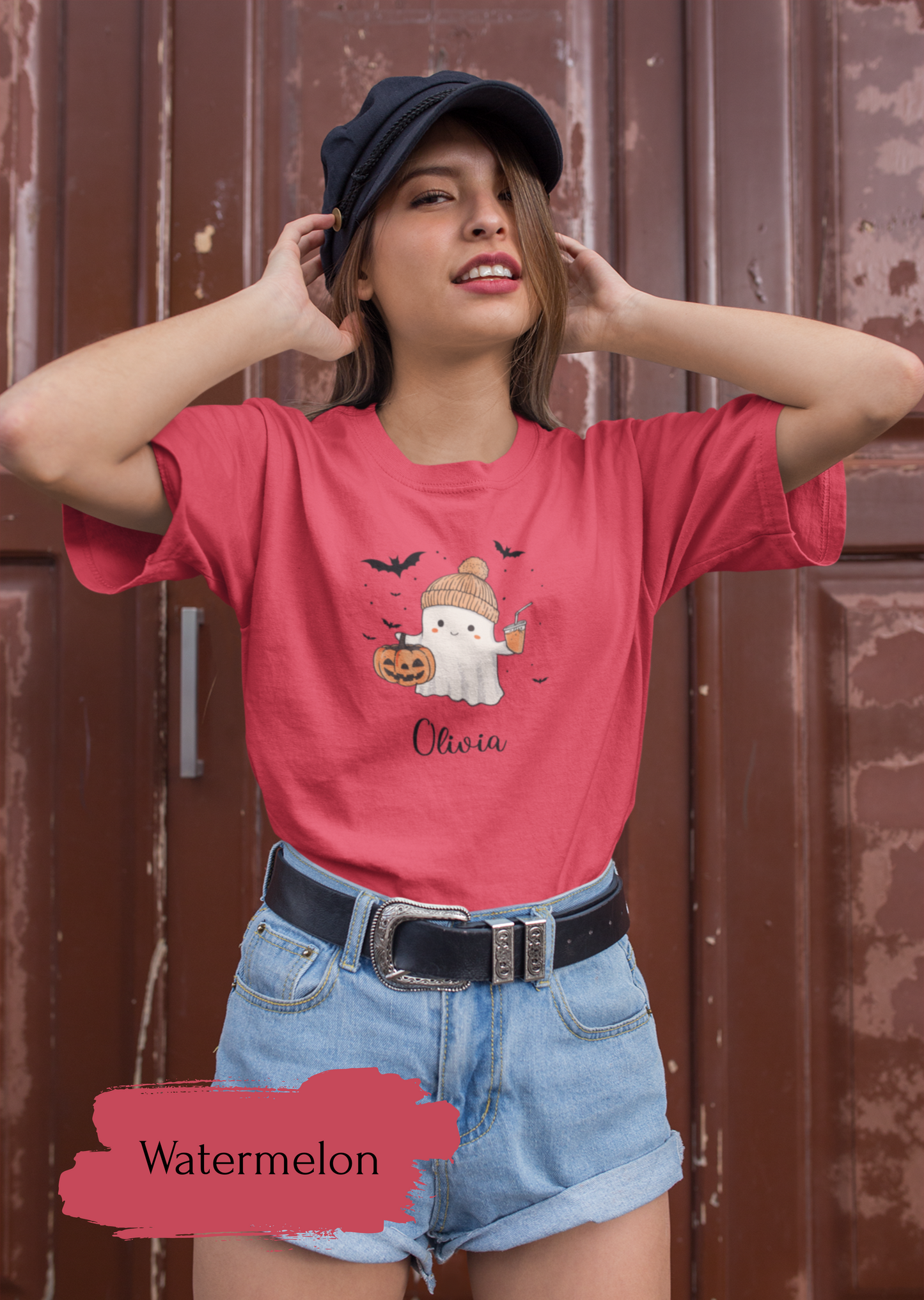 Custom Halloween Ghost T-shirt Halloween Ghost T-shirt, Personalized Fall Shirt