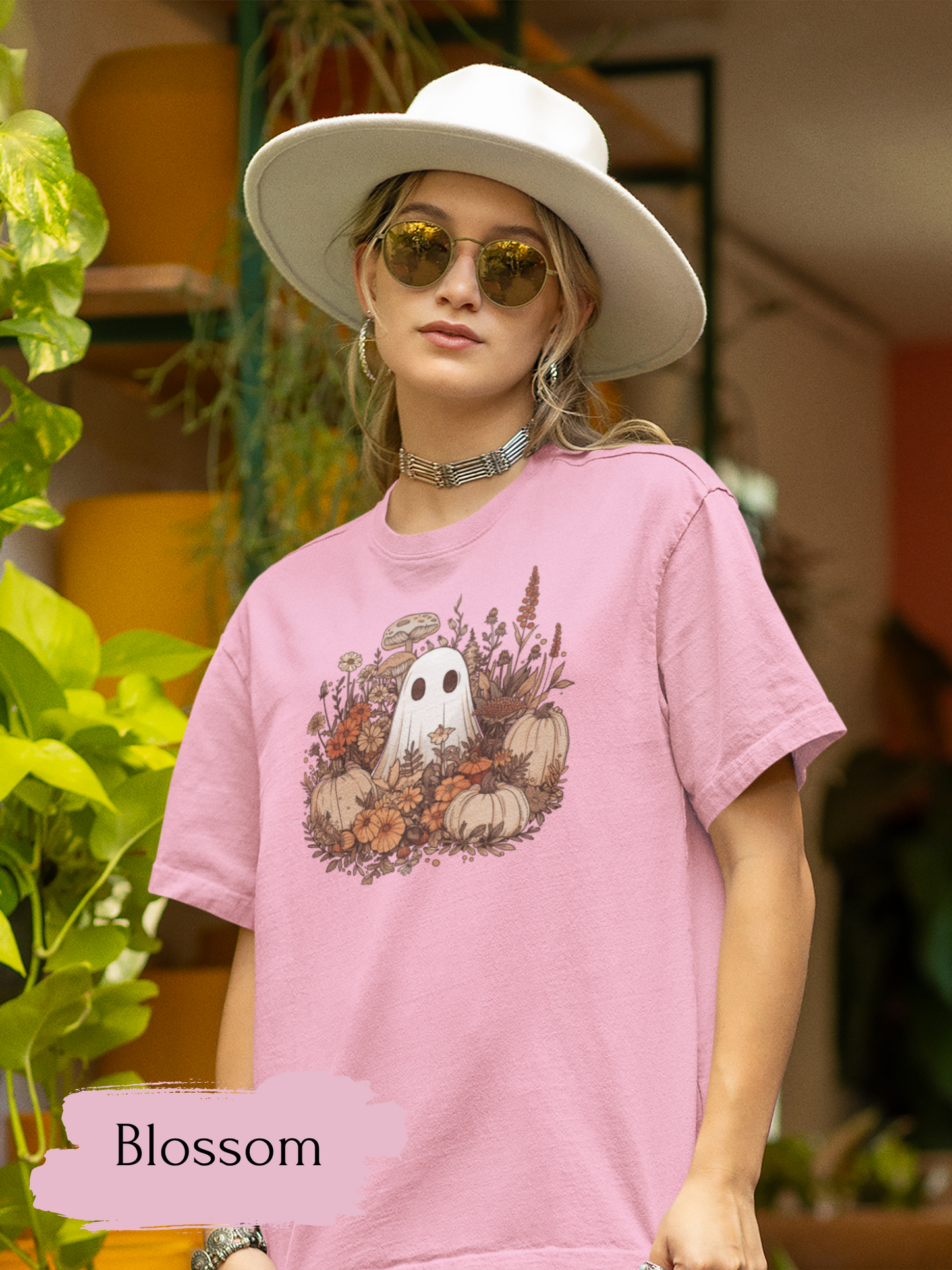 Boo and Pumpkins Crew Shirts | Halloween Shirt for Women & Adults
