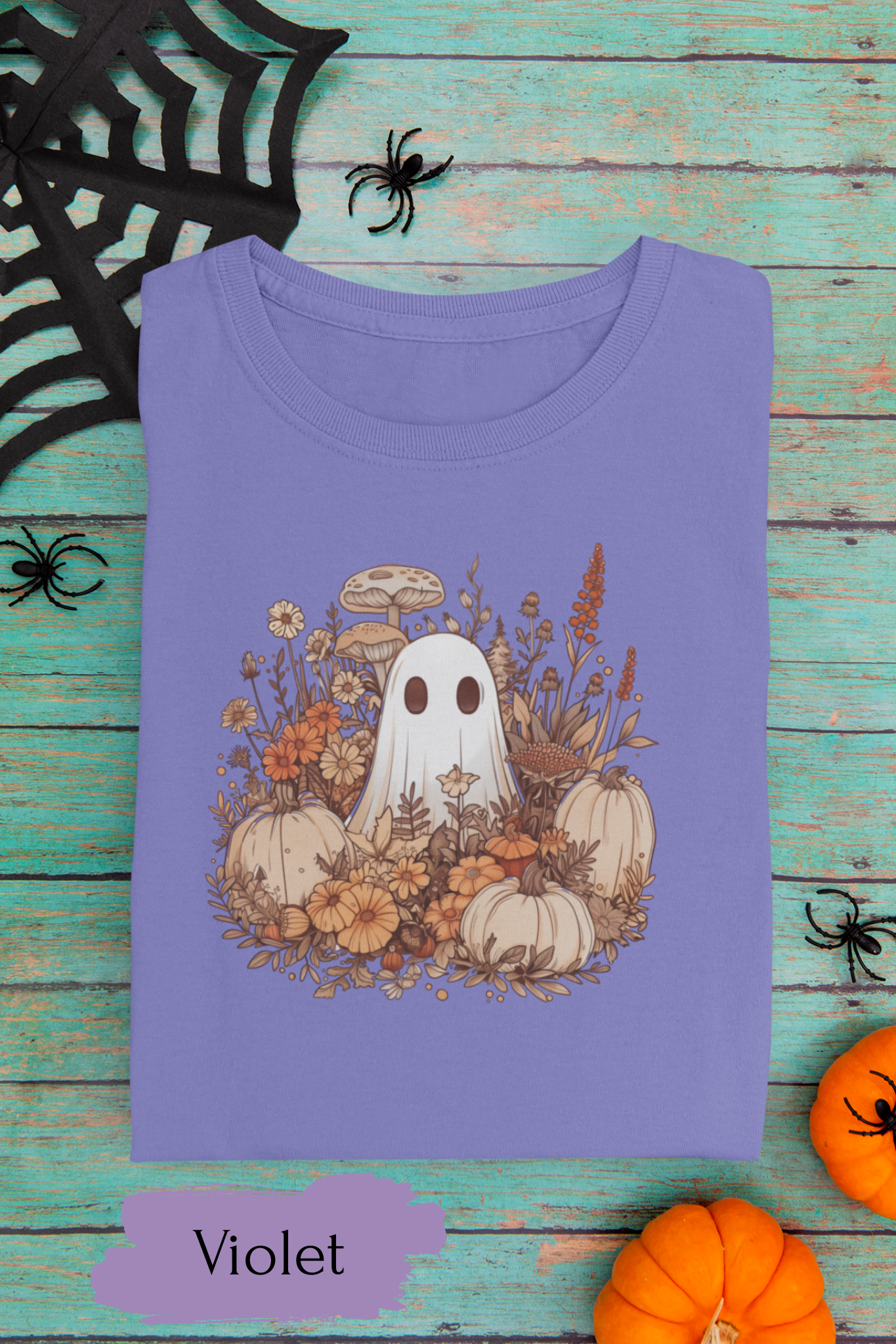 Boo and Pumpkins Crew Shirts | Halloween Shirt for Women & Adults