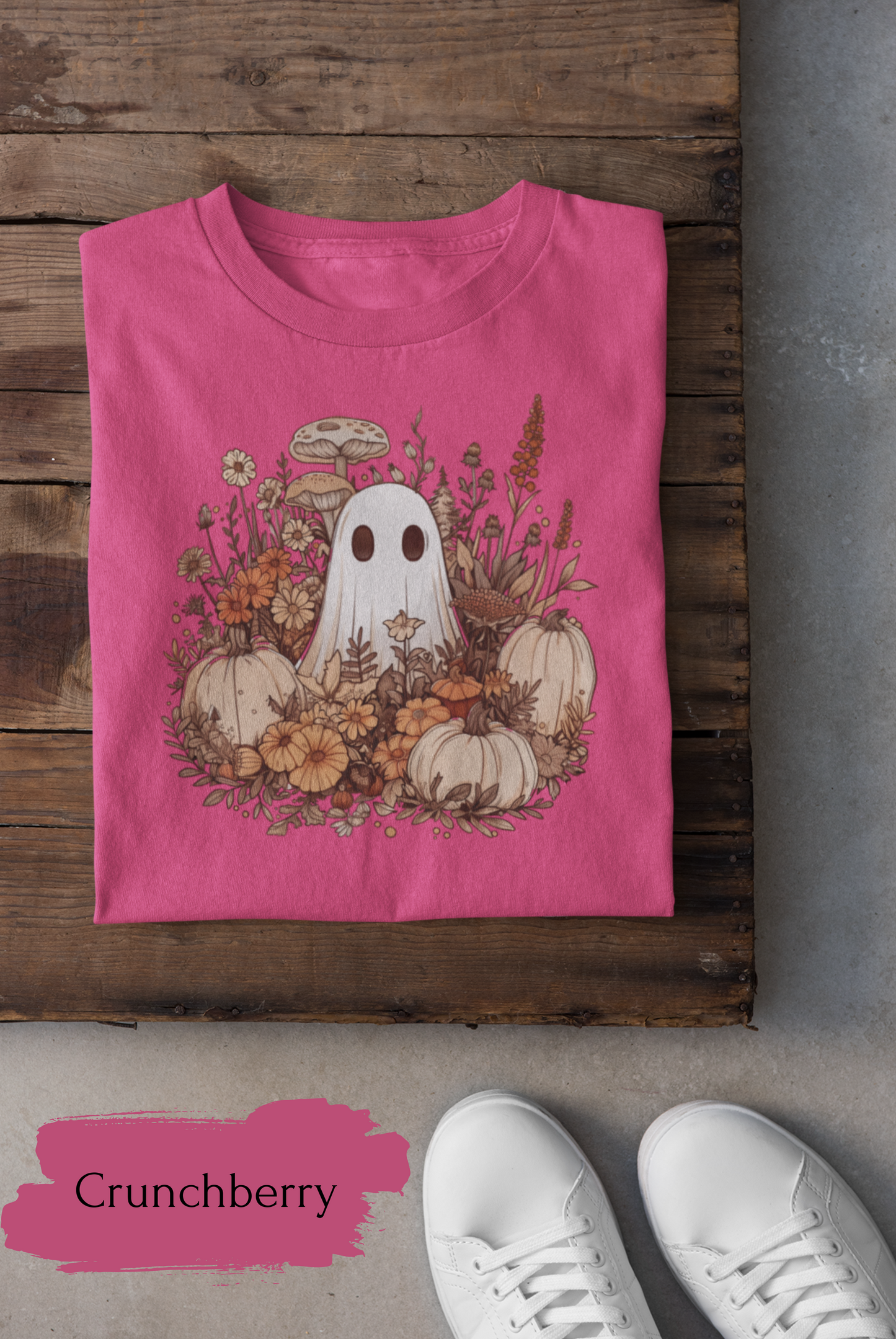 Boo and Pumpkins Crew Shirts | Halloween Shirt for Women & Adults