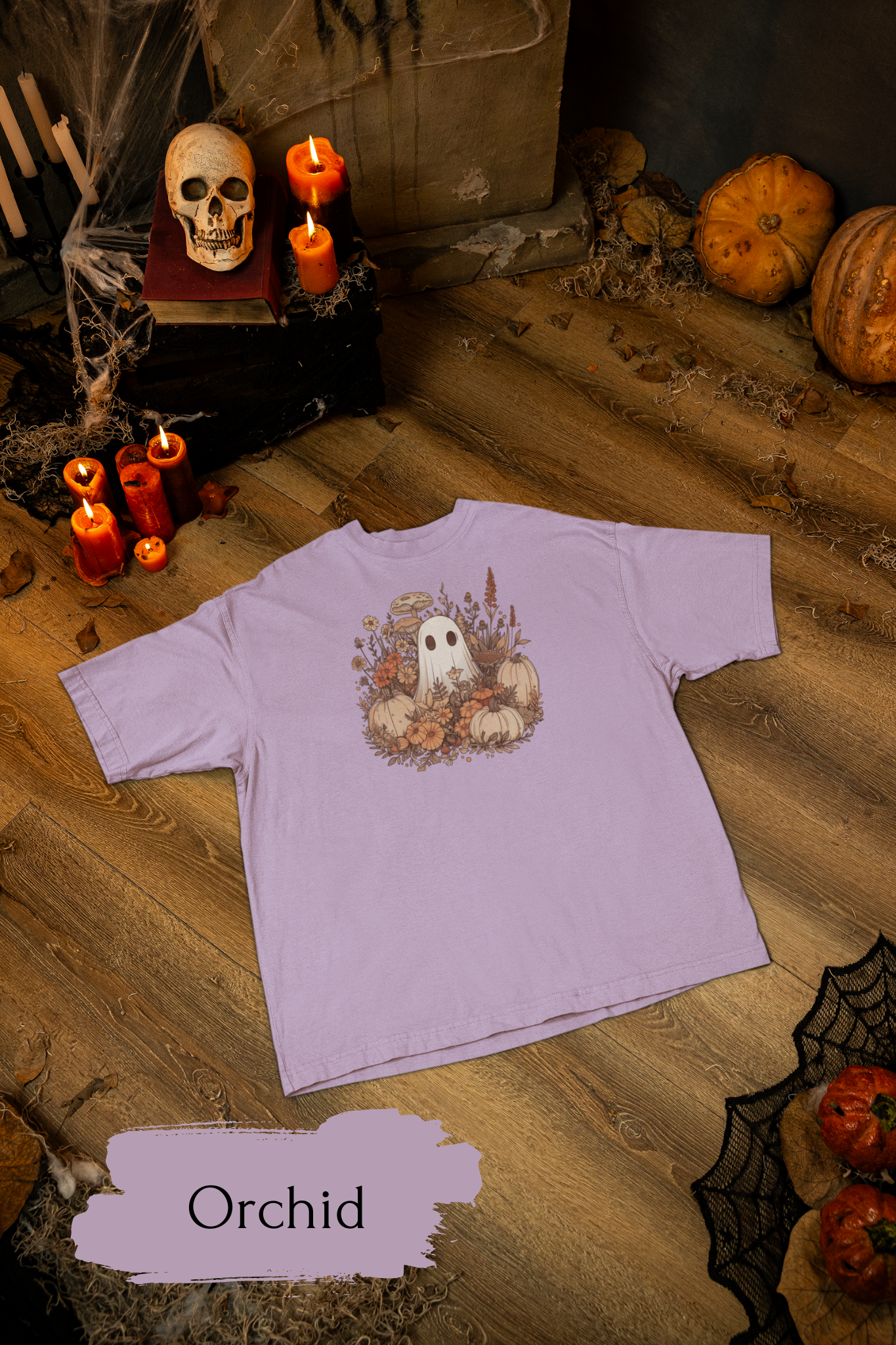 Boo and Pumpkins Crew Shirts | Halloween Shirt for Women & Adults