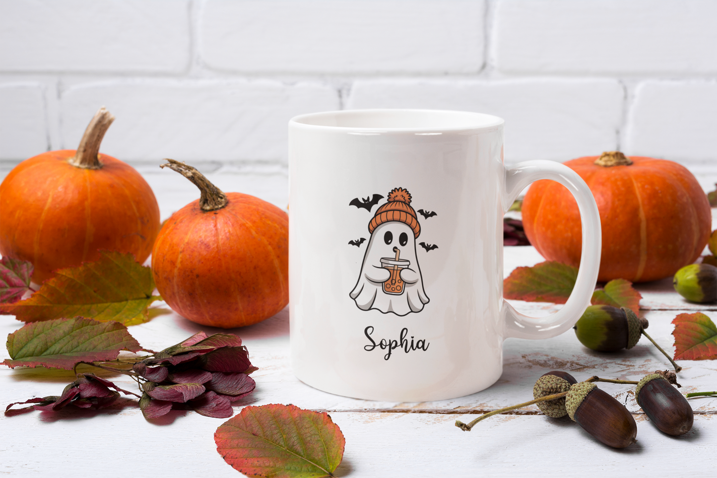 Ceramic Mug - Custom Halloween Boo Name