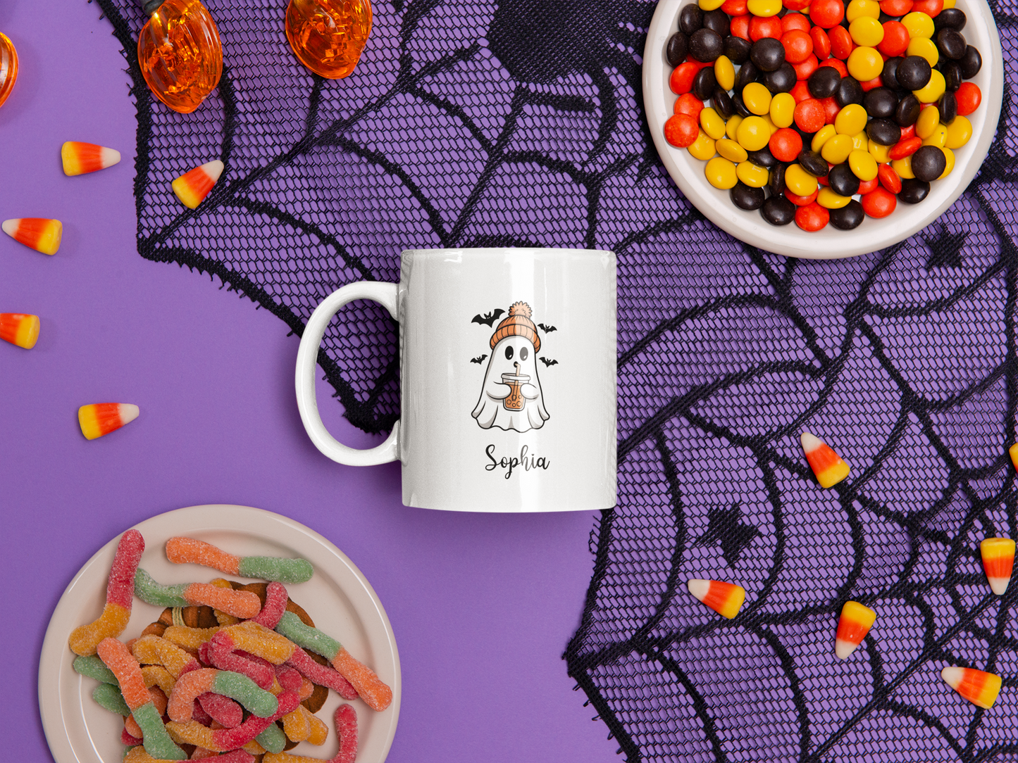 Ceramic Mug - Custom Halloween Boo Name