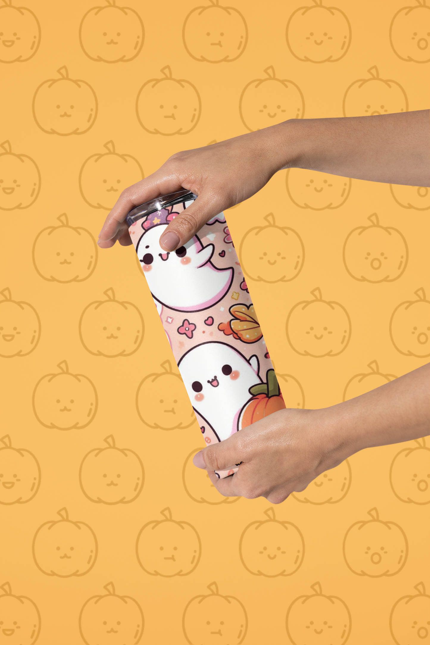 Spooky Season Stainless Steel Tumbler, 20oz - Cute Halloween Drinkware, Travel Mug, Party Favor, Autumn Gifts, Fall Decor