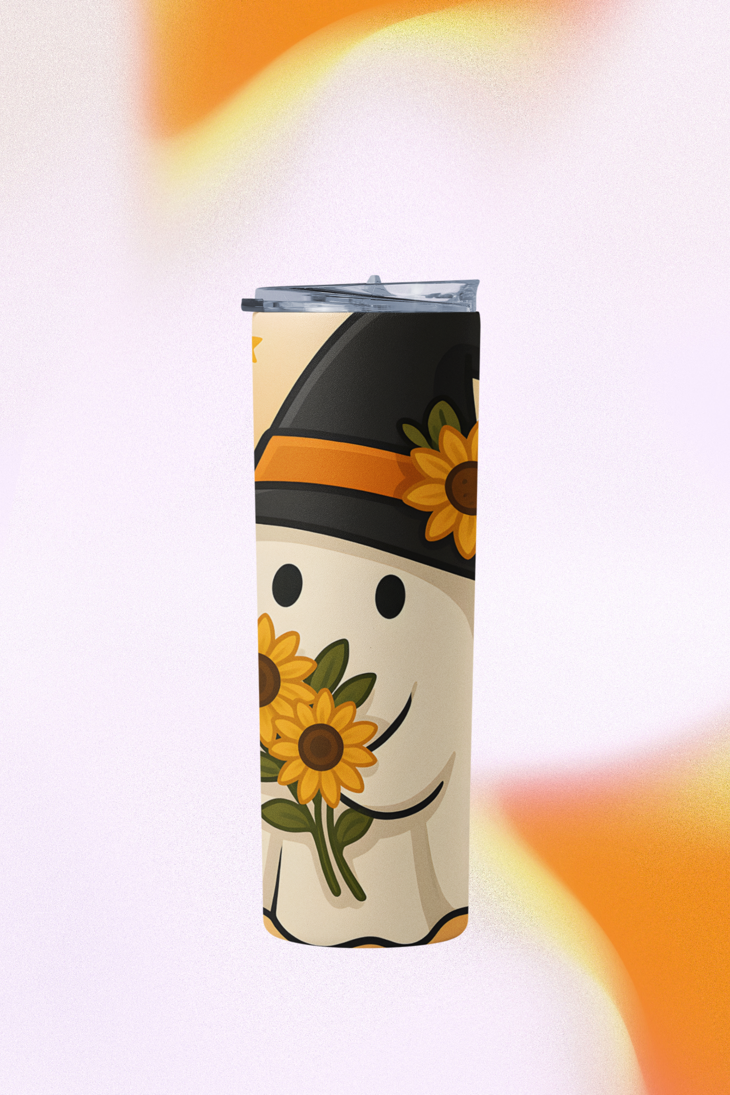 Halloween Ghost Tumbler | 20oz Stainless Steel Drinkware | Fall Decor, Pumpkin Spice, Gift for Her, Party Favor, Eco-friendly Cup