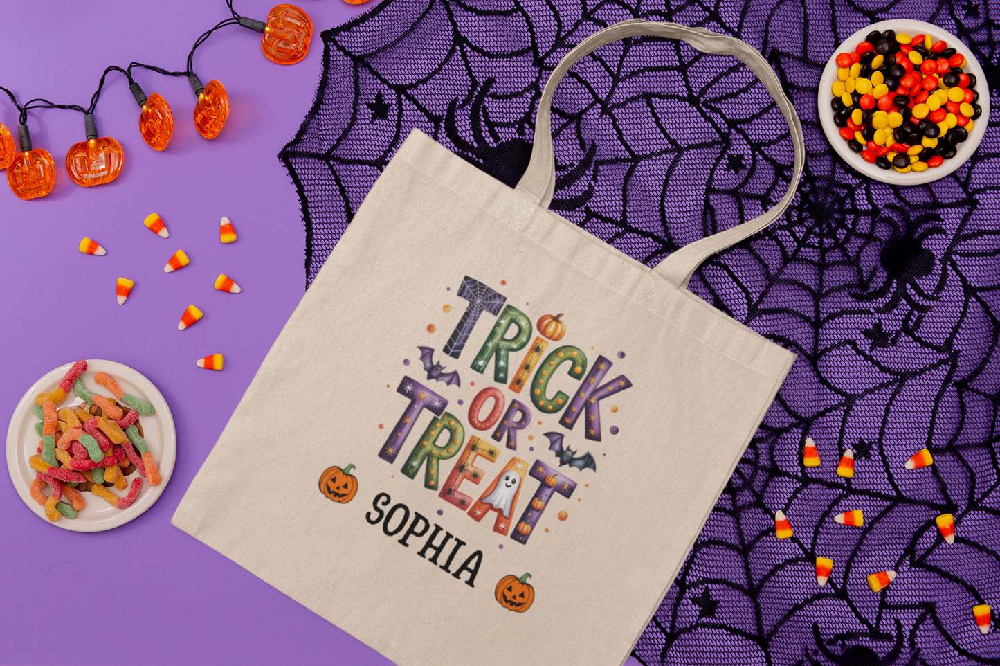 Kids Halloween Tote Bag