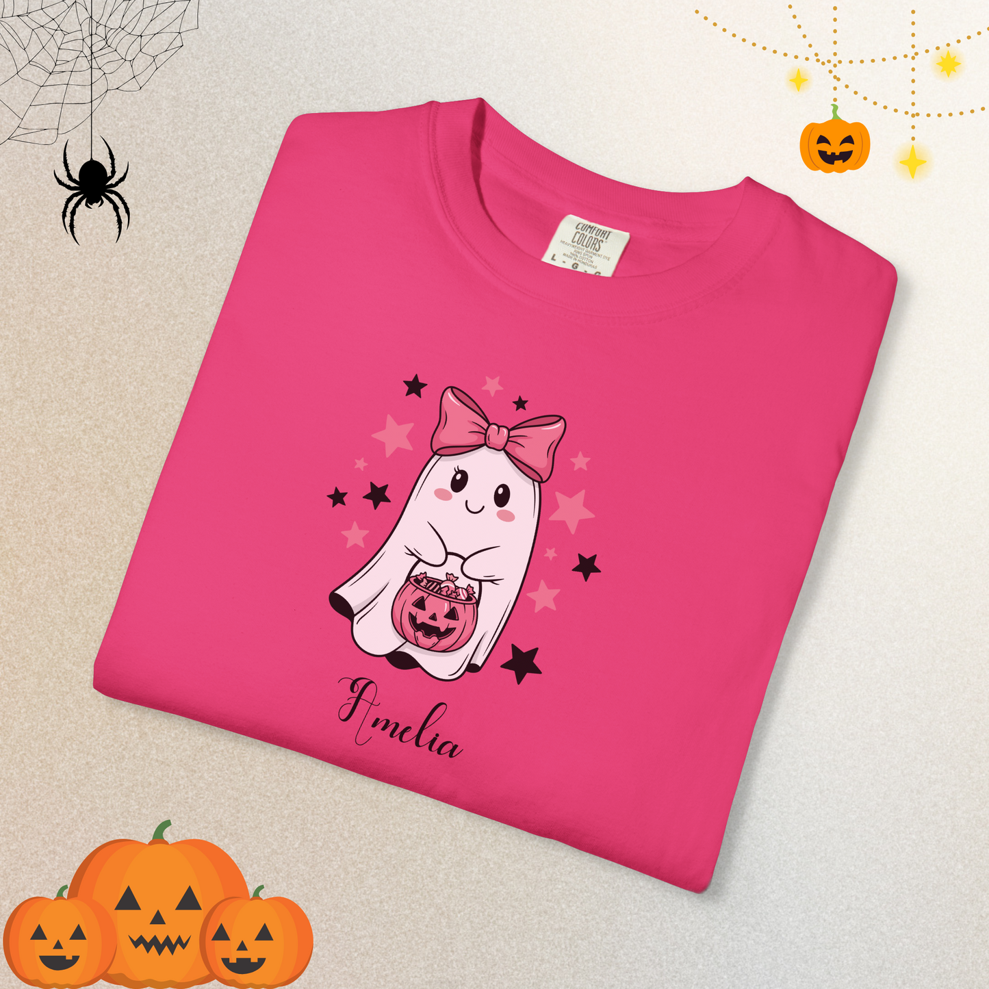 Garment-Dyed T-shirt Too Cute to Spook Shirt