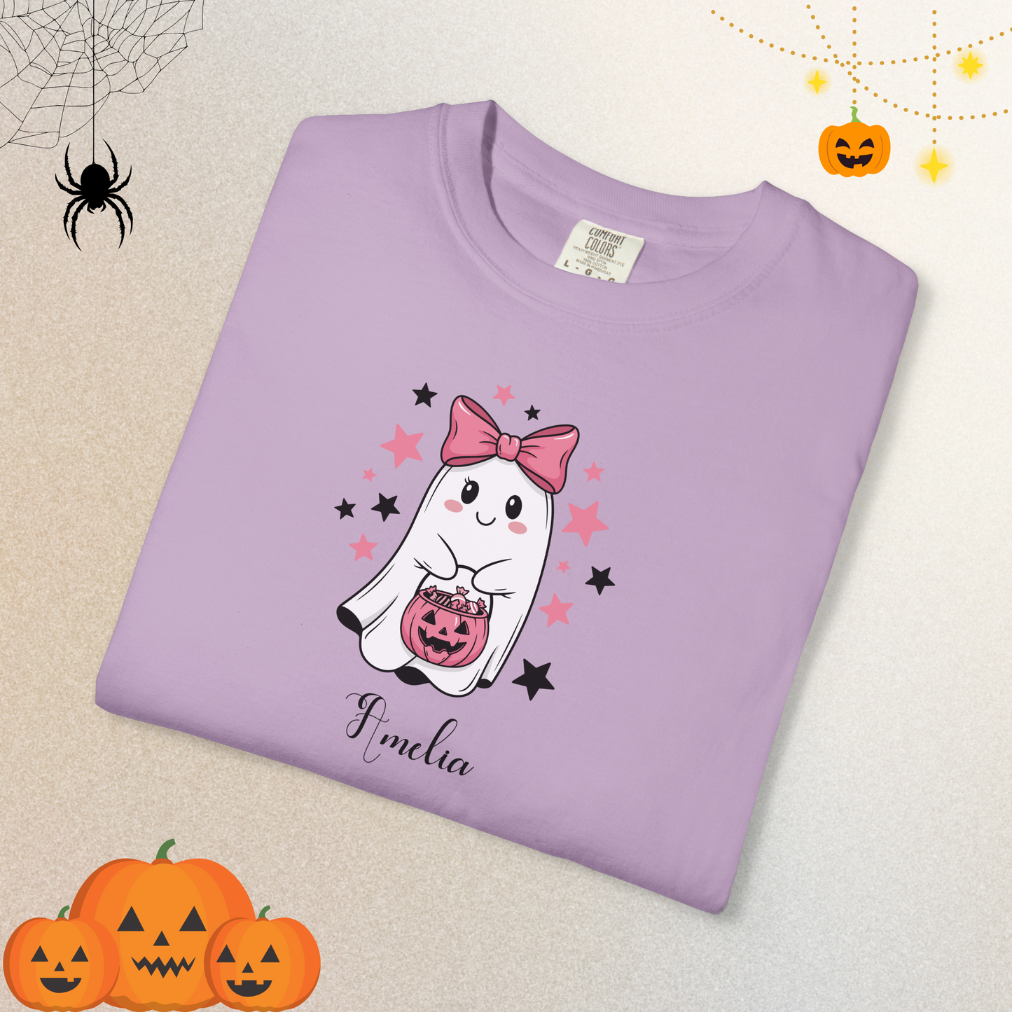 Garment-Dyed T-shirt Too Cute to Spook Shirt