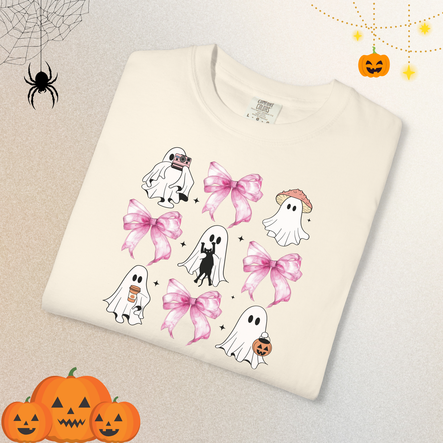 Ghost Coquete Halloween T-shirt for Women