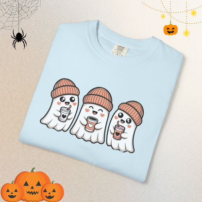 Cute Coffee Drink Ghost Shirt | Halloween Shirt for Women & Adults | Fall Tee