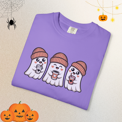 Cute Coffee Drink Ghost Shirt | Halloween Shirt for Women & Adults | Fall Tee