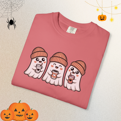 Cute Coffee Drink Ghost Shirt | Halloween Shirt for Women & Adults | Fall Tee