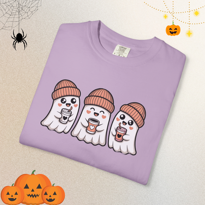 Cute Coffee Drink Ghost Shirt | Halloween Shirt for Women & Adults | Fall Tee