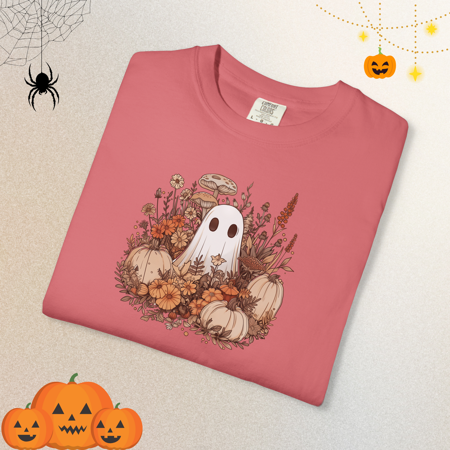 Boo and Pumpkins Crew Shirts | Halloween Shirt for Women & Adults