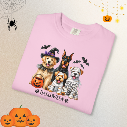 Dog Lover Spooky Paw Halloween T-Shirt | Cute Fall Shirt for Women & Adults