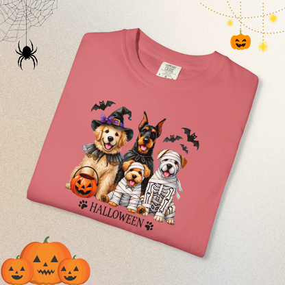 Dog Lover Spooky Paw Halloween T-Shirt | Cute Fall Shirt for Women & Adults