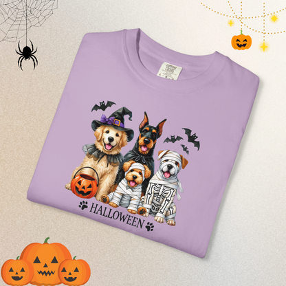 Dog Lover Spooky Paw Halloween T-Shirt | Cute Fall Shirt for Women & Adults