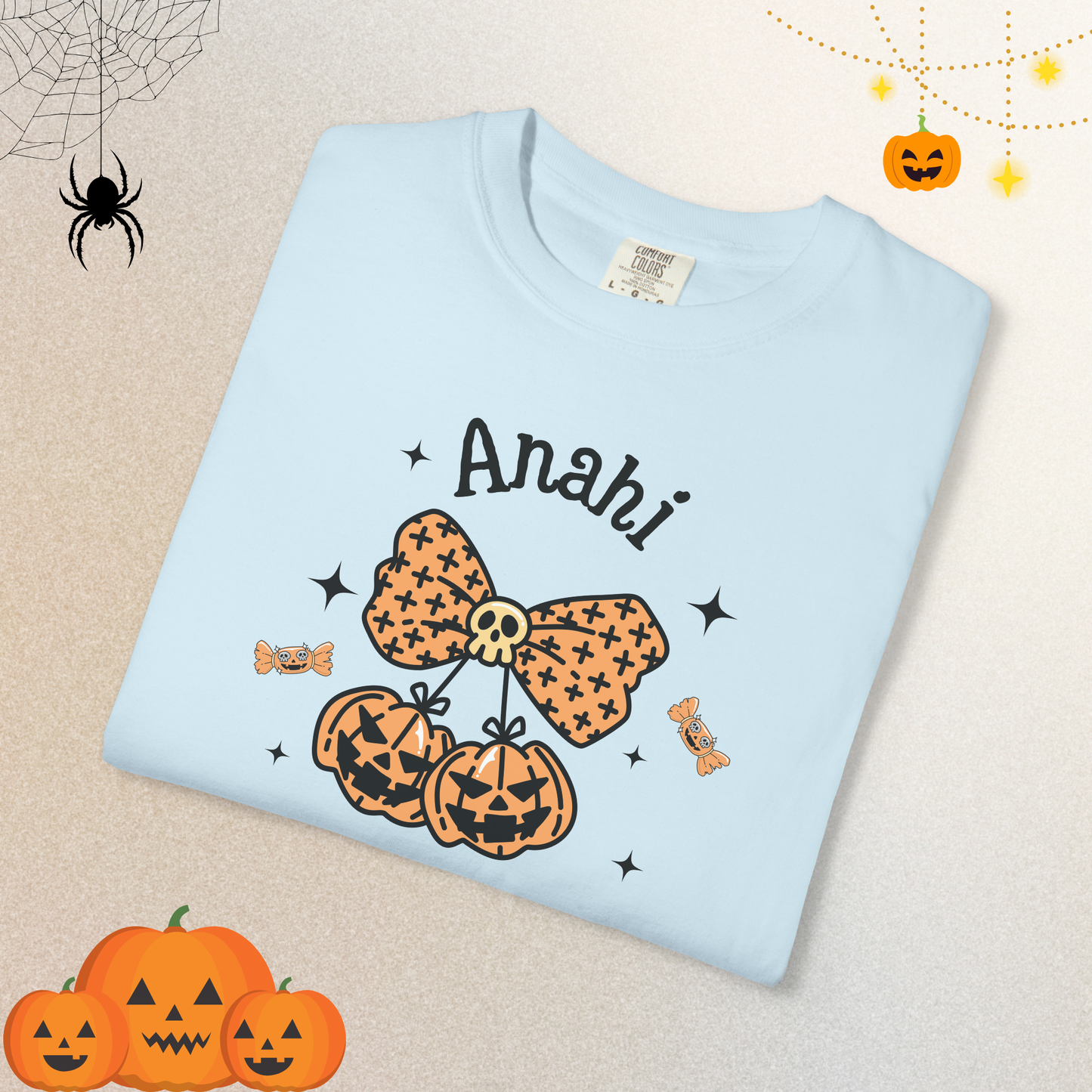 Custom Halloween Pumpkin T-shirt for woman in halloween 2025