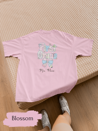Grade Teacher Shirt, Pre-Kindergarten Teacher Tee, Custom Kindergarten Teacher Shirt, First Grade Teacher T-Shirt, Back to School Gift