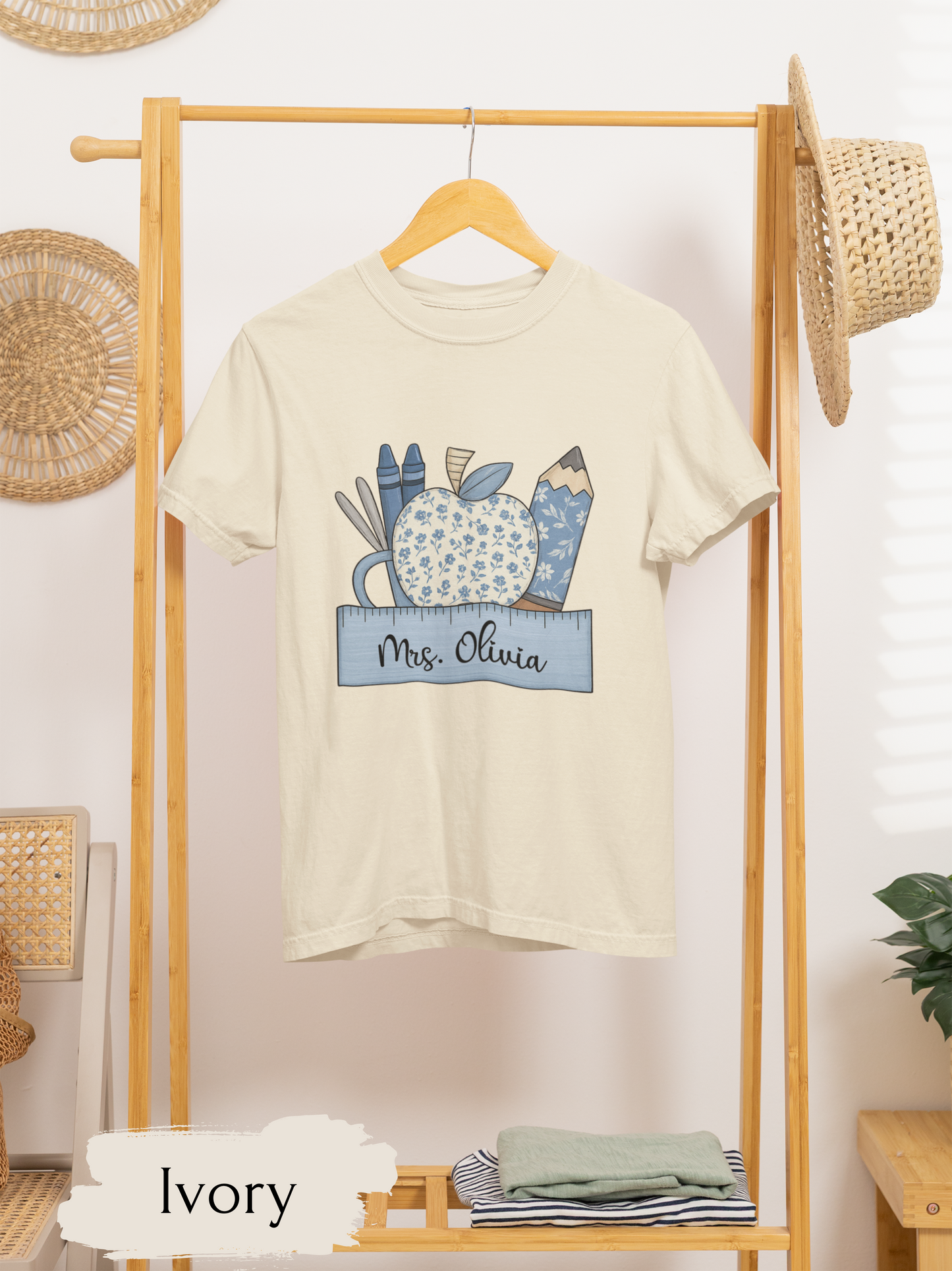 Personalized Teacher T-Shirt - Mrs Name Shirt