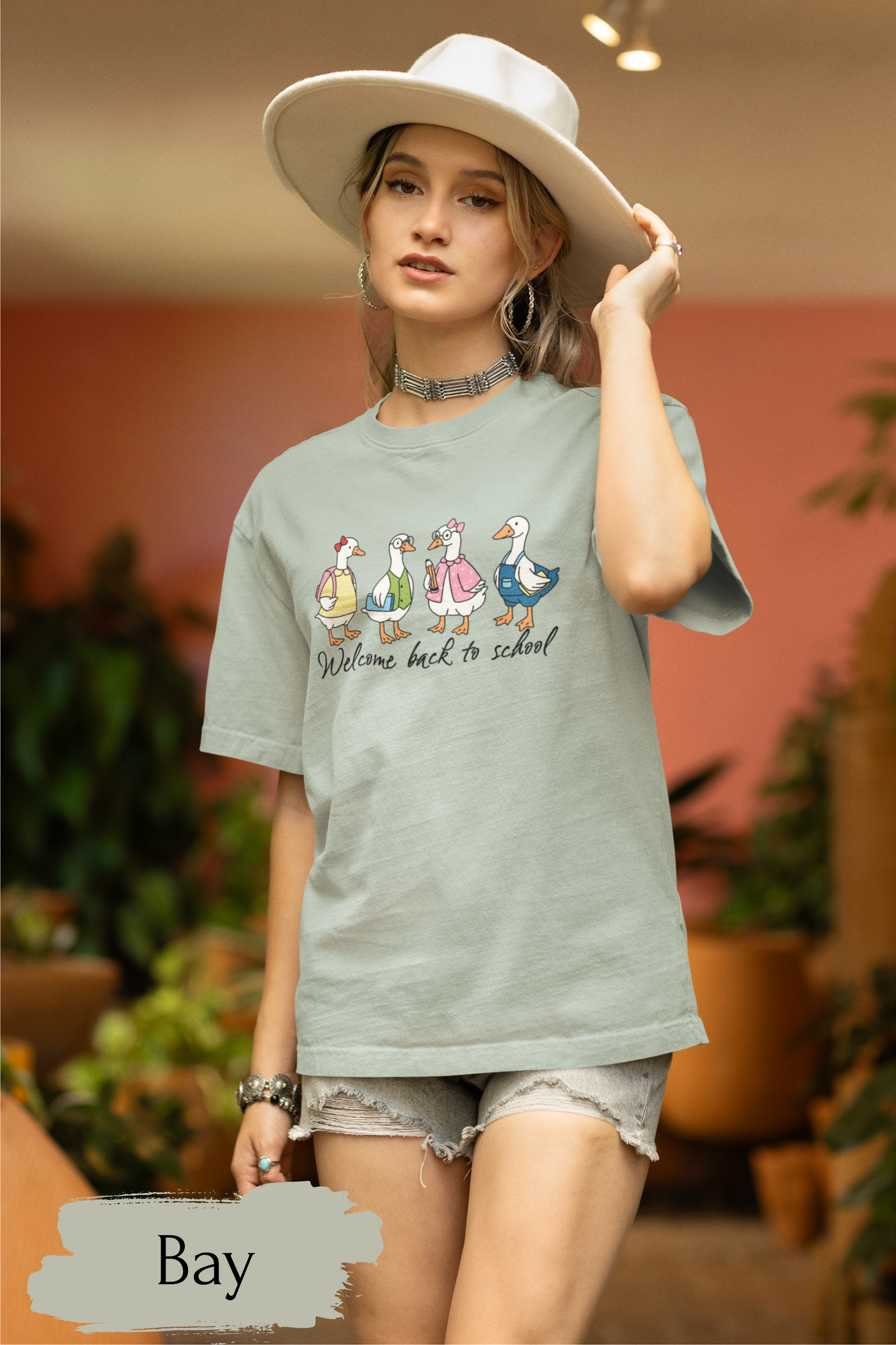Back to School Ducks T-Shirt, Unisex Garment-Dyed Tee, Fun School Shirt, Cute T-Shirt for Kids, Teacher Appreciation Gift, Classroom Gear
