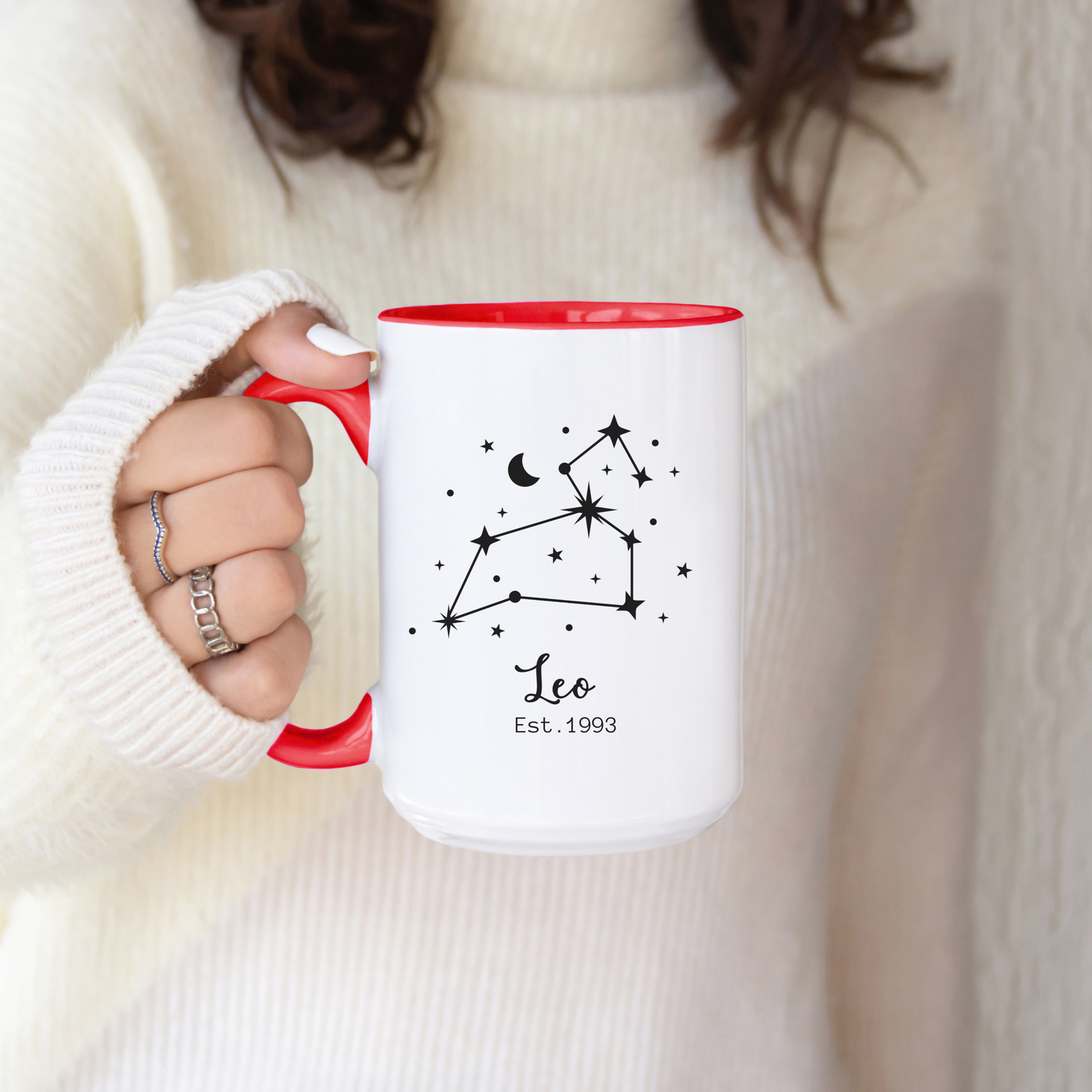Personalized Zodiac Mug, Horoscope Coffee Cup With Zodiacal Sign , Custom Name Zodiac Sign Mug for Astrology, Birthday & Appreciation Gift
