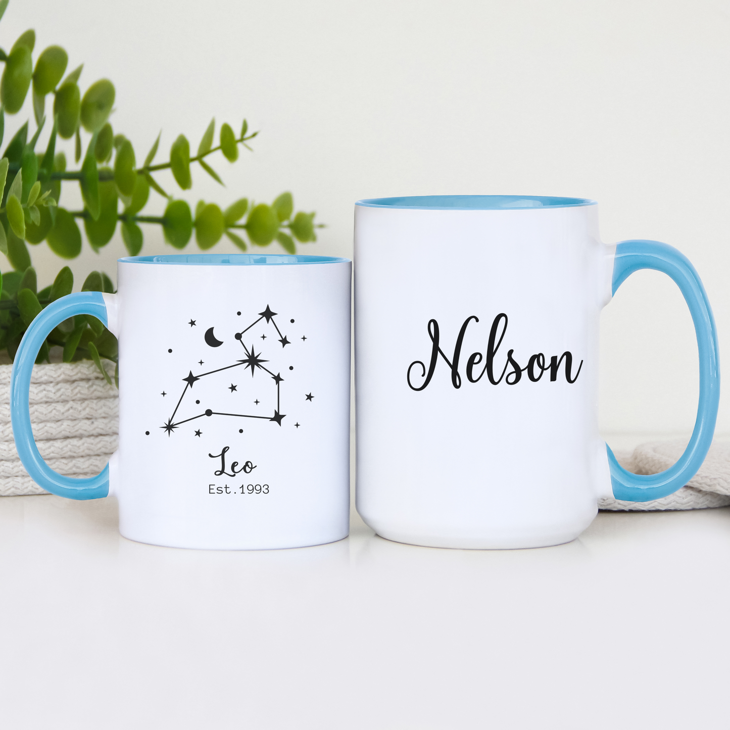 Personalized Zodiac Mug, Horoscope Coffee Cup With Zodiacal Sign , Custom Name Zodiac Sign Mug for Astrology, Birthday & Appreciation Gift