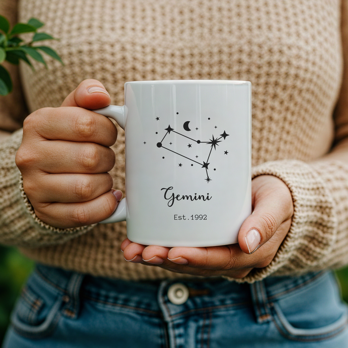 Zodiac Mug Personalized Horoscope Coffee Cup, Custom Name Zodiac Sign Mug for Astrology Lovers, Birthday & Appreciation Gift ,  Zodiacal Mug