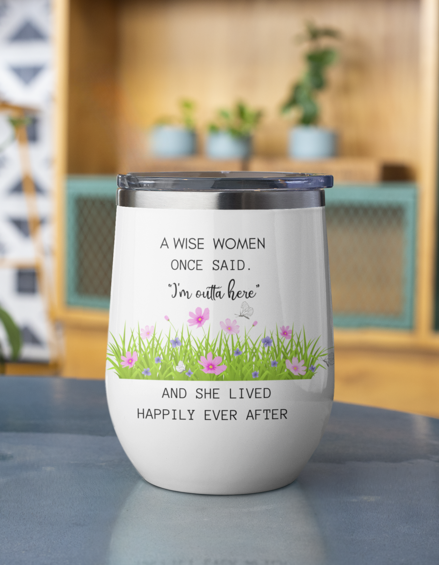 A Wise Woman Once Said Wine Tumbler Custom Beach Retirement Gift For Women 2025 Personalized Retired Boss Coworker Funny Leaving Mug