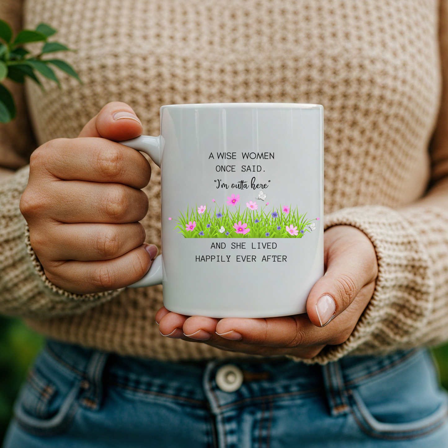 A Wise Woman Once Said Retirement Mug Personalized Funny Gift for Retired Coworker Boss Friend or Her Custom Coffee Cup for Women