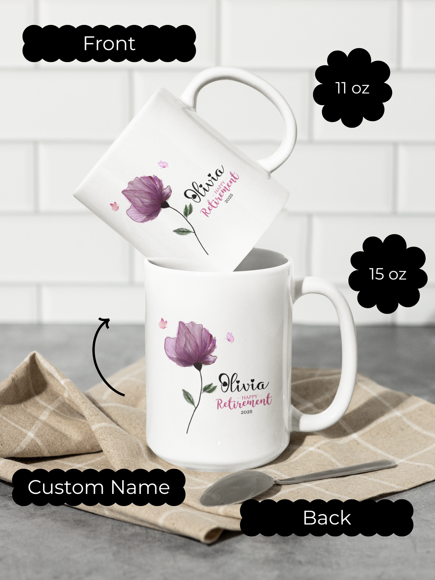 Best Retirement Gift Ceramic Mug, Dishwasher Safe Happy Retirement Coffee Mug, Ideal Retirement Present for Men & Women,Best Retiring Gift