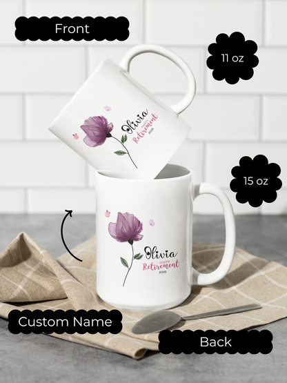 Best Retirement Gift Ceramic Mug, Dishwasher Safe Happy Retirement Coffee Mug, Ideal Retirement Present for Men & Women,Best Retiring Gift