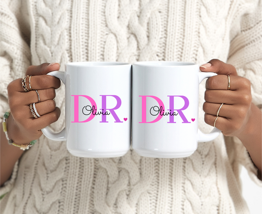 Doctor Mug Personalized Ceramic Coffee Cup, Perfect New Doctor, Great Gift for New Doctors, Medical School Graduates, Doctor Birthdays