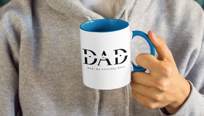 Custom Name Fathers Day Mug for Dad, Personalized 1st Fathers Day Gift from Kids, New Dad Mug, Daddy Cup, Best Dad Ever Present, Mug for Dad