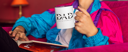 Custom Name Fathers Day Mug for Dad, Personalized 1st Fathers Day Gift from Kids, New Dad Mug, Daddy Cup, Best Dad Ever Present, Mug for Dad