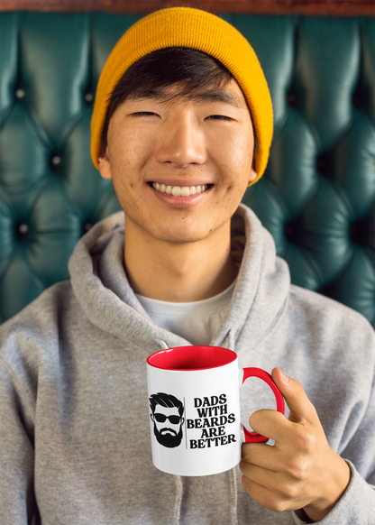 Custom Beard Lover Mug, Funny Dad Coffee Cup, Personalized Gift for Him, Dad Birthday or Father's Day Present from Son or Wife, Beard Dad
