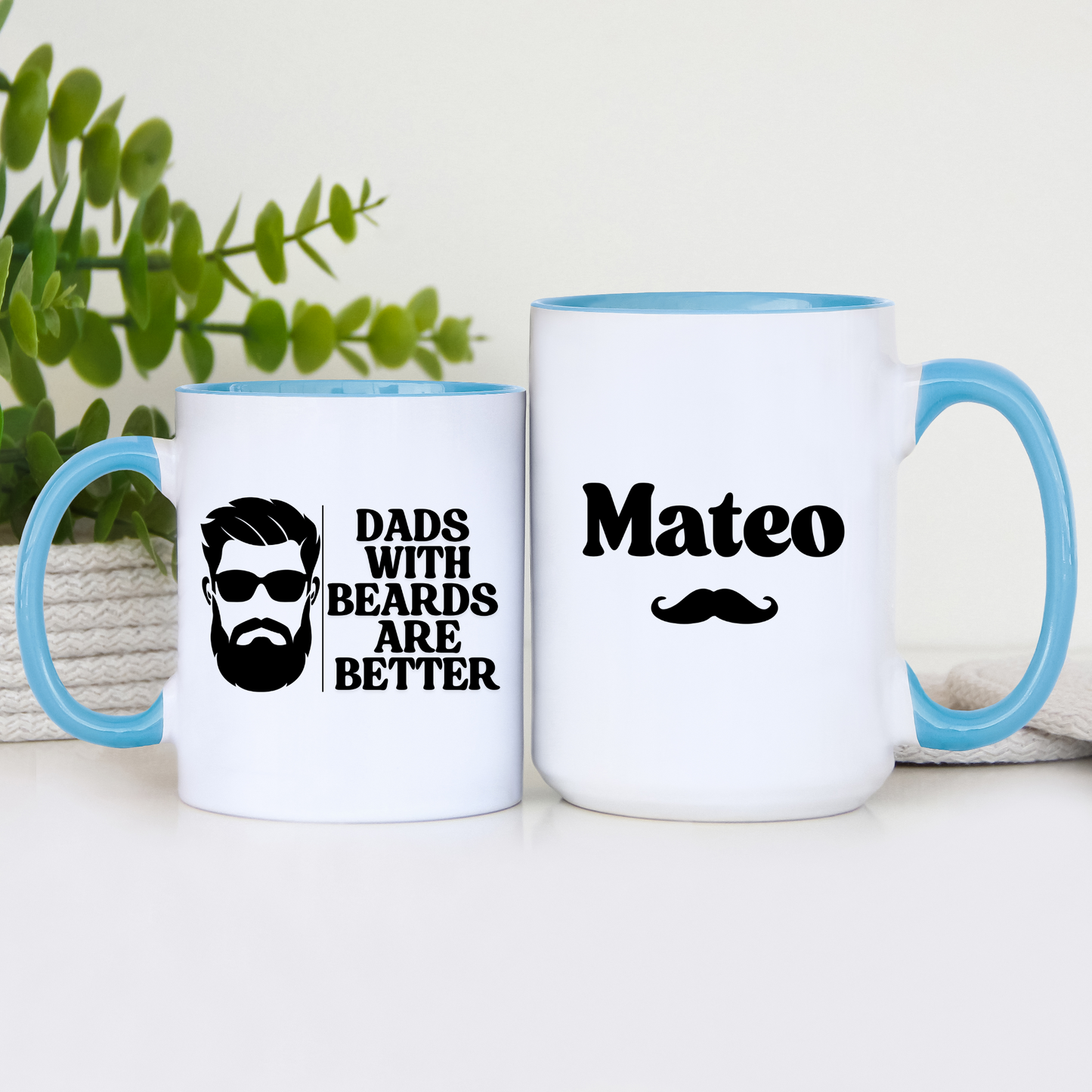 Custom Beard Lover Mug, Funny Dad Coffee Cup, Personalized Gift for Him, Dad Birthday or Father's Day Present from Son or Wife, Beard Dad