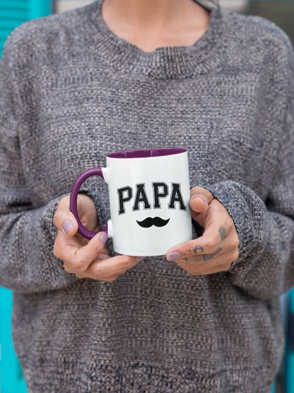 Personalized Mustache Mug for Dad, My First Father's Day Gift, New Daddy Coffee Cup,  Best First Father's Day Present for Him, Gift For Dad