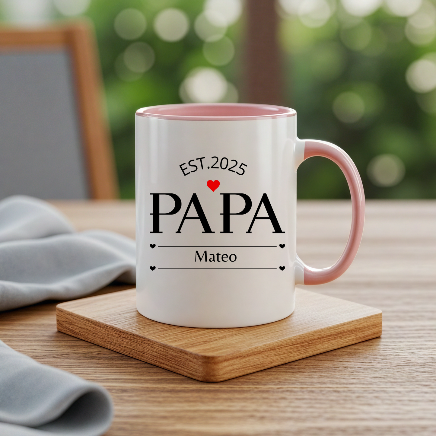 Custom Name Fathers Day Mug for Dad, Personalized 1st Fathers Day 2025 Gift from Kids, New Dad Mug, Daddy Cup, Best Dad Ever Present, Dad