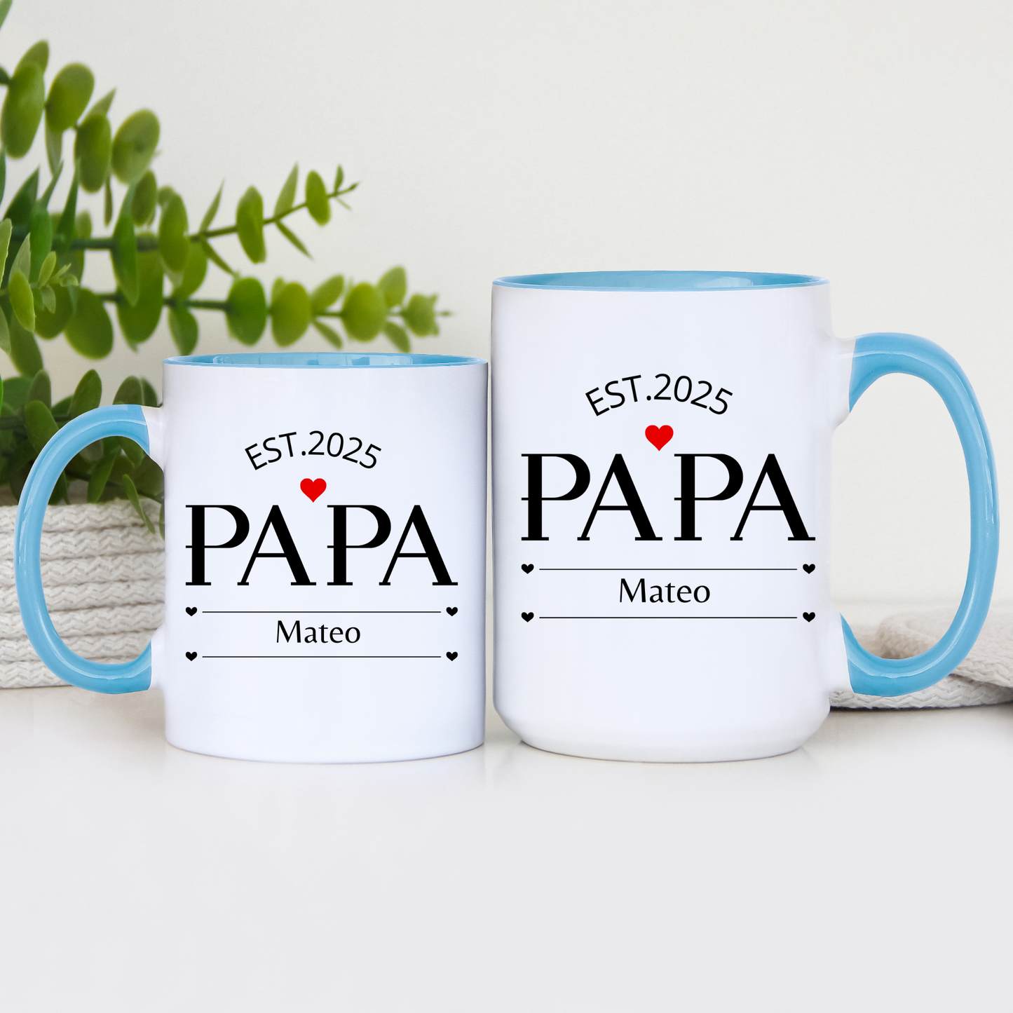 Custom Name Fathers Day Mug for Dad, Personalized 1st Fathers Day 2025 Gift from Kids, New Dad Mug, Daddy Cup, Best Dad Ever Present, Dad