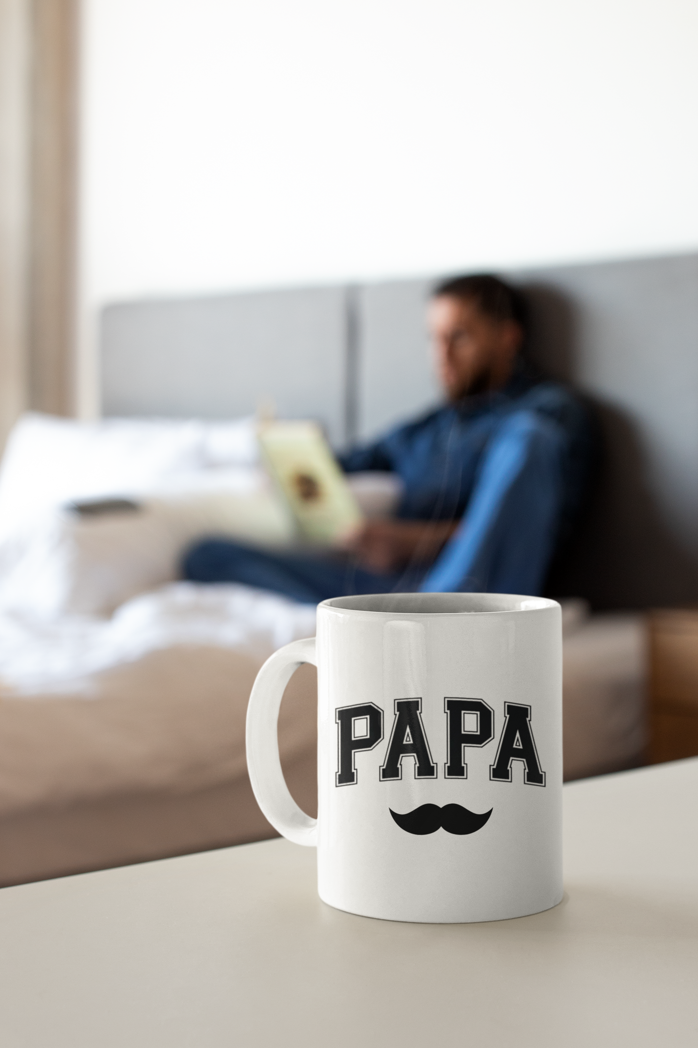 Personalized Mustache Mug for Dad, My First Father's Day Gift, New Daddy Coffee Cup,  Best First Father's Day Present for Him, Gift For Dad