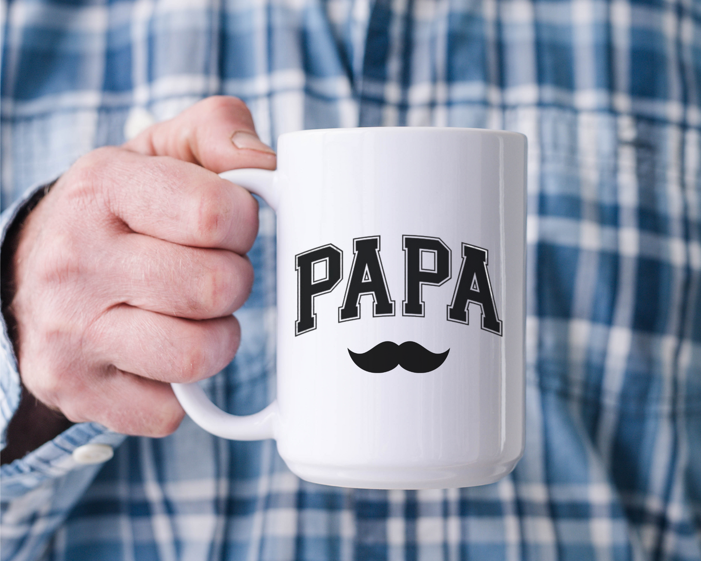 Personalized Mustache Mug for Dad, My First Father's Day Gift, New Daddy Coffee Cup,  Best First Father's Day Present for Him, Gift For Dad
