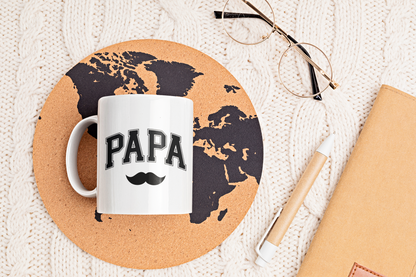 Personalized Mustache Mug for Dad, My First Father's Day Gift, New Daddy Coffee Cup,  Best First Father's Day Present for Him, Gift For Dad